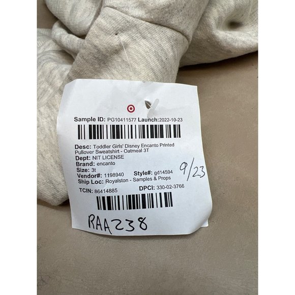 Toddler Girls' Disney Encanto Printed Pullover Sweatshirt Beige 3T - Picture 5 of 7